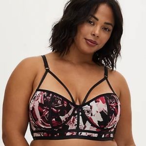 Torrid Rose Strappy Longline Bralette